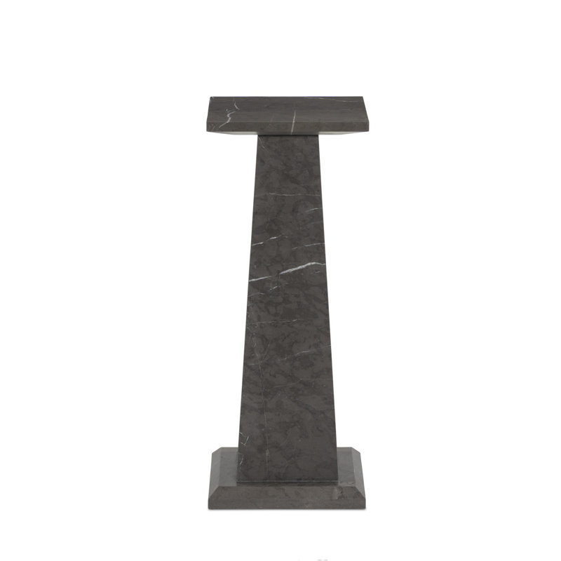 Ellric Pedestal 40", Grey Italian Marble
