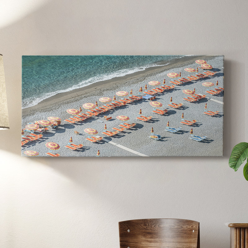 Amalfi Coast - Toile tendue avec châssis - Prêt à accrocher, H 24 po x l 48 po