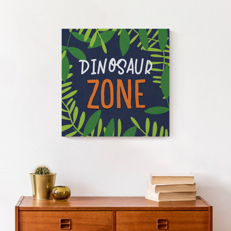 «Dinosaur Zone», reproduction sur toile, H 16 po x l 16 po x P 1,25 po