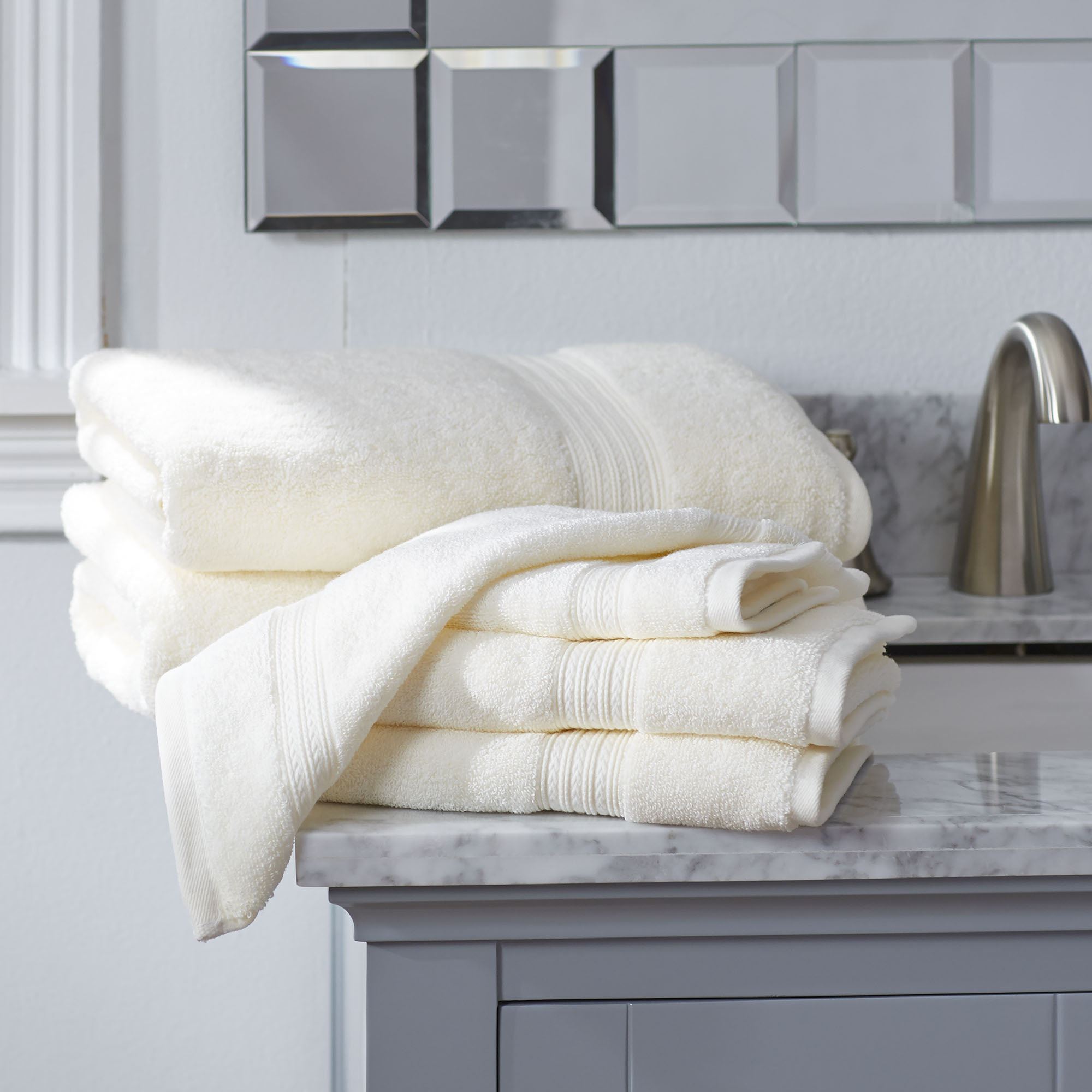 Leone Towel Set, Ivory