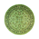Overdyed One-of-a-Kind 9' 1" X 9' 1" Hand Knotted Area Rug