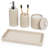 Beige Bathroom Accessories Set 4 Pcs-1955254496