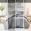 Édredon surdimensionné double / grand - 3 pièces avec coton riche et rembourré, tissé, riche en coton gris
