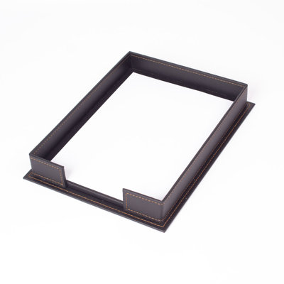 Danyail Leather / Faux Leather Desk Organiser Set