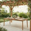 Acacia Wood 79"L Outdoor Dining Table