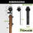 Black Rustic Classic  Design Non-Bypass Single Track Two Door Hardware Kit (Door Not Included)-23001055