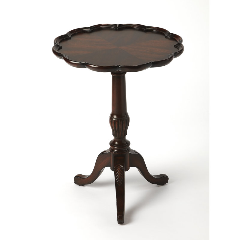 Ariad Pedestal End Table, Cherry