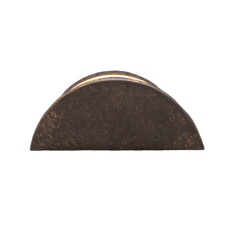 8" Wide Cardiff Wall Sconce, 9" H x 8" W x 3" D, Golden Bronze