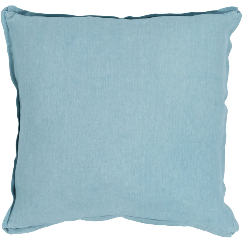 Solid Throw Pillow, 22" H x 22" W x 4.5" D, Poly Fill, Burnt Orange