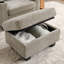 Fauteuils inclinables multifonctionnels avec rangement et charge USB, chenille moelleuse, maison de détente - brun