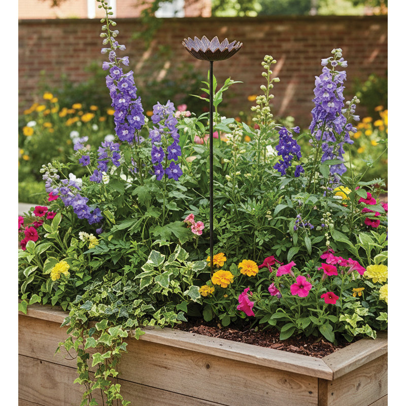 Piquet de jardin en fonte - tournesol