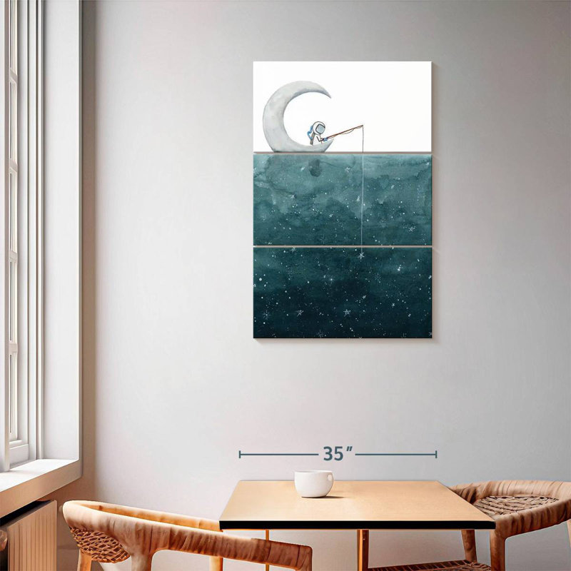 Fishing For Stars, 57" H x 36" W