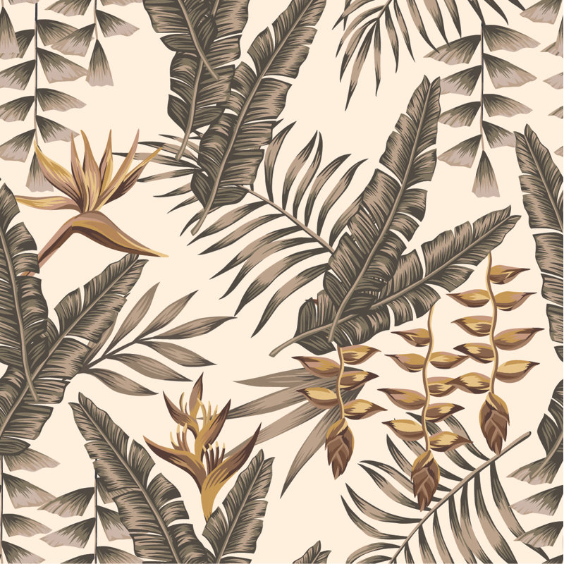 Peel & Stick Floral Wall Mural, 2.08' W x 10.42' L