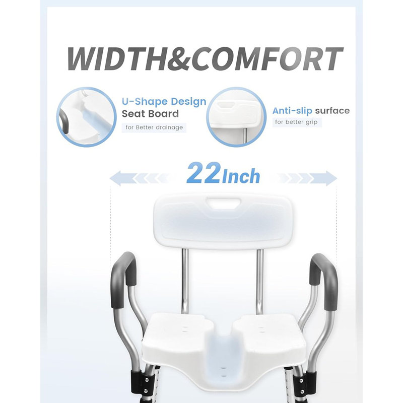 Chaise de douche - Chaise de douche pour douche intérieure - Forme en U ...