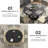 43.3"-61.1" Extendable Round Dining Table with Hidden Storage & Cross Base, Seats for 4-6,Kitchen Dining Table for Dining Room-1195170711