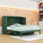 Conayr Wood  Murphy Bed with Large Drawers-72701827-72701828
