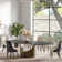 Hobart Modern White Rectangular Sintered Stone Dining Table with Pedestal Base