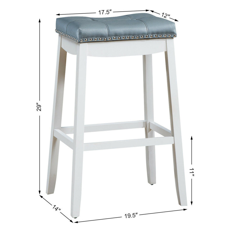 Tabouret de bar 29 po Alaaddin, Blanc
