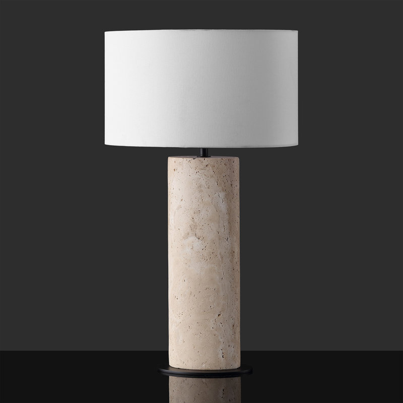 Lampe de table en travertin Jillianna