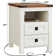 Adaija 18"W Nightstand with Charging Station, Farmhouse End Table with 2 Drawers & Open Storage