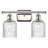 Brysin 15" W 2-Light Dimmable Metal Vanity Light with Glass Shades-848961674-848961684