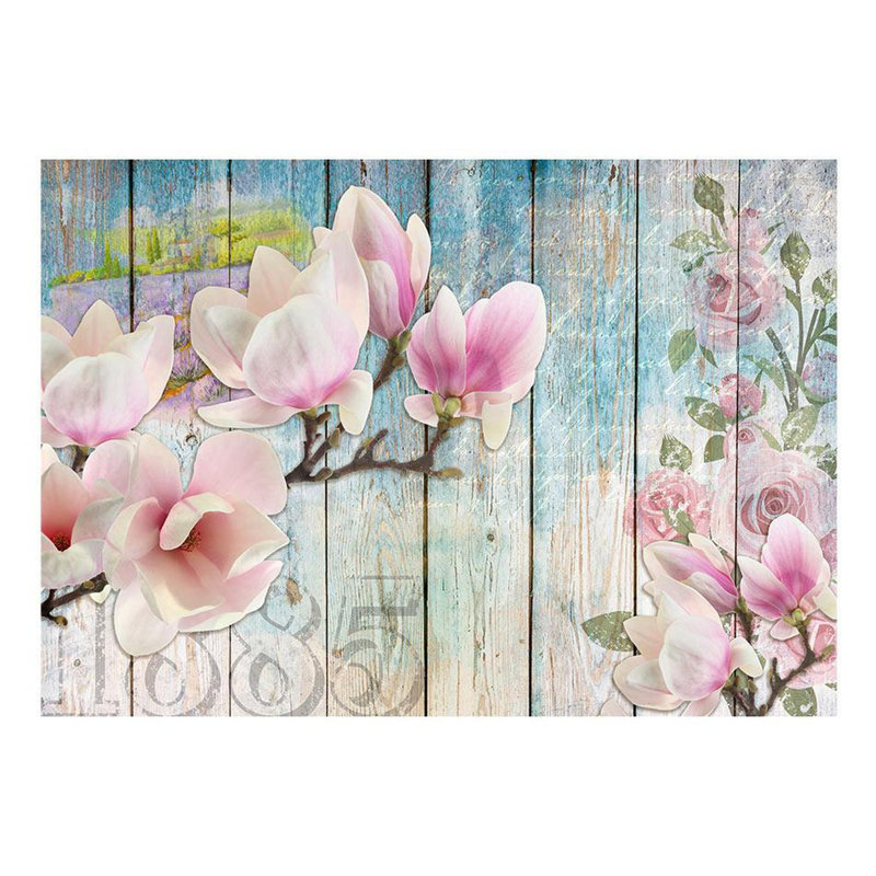 Floral Wall Mural, 82" L x 118" W