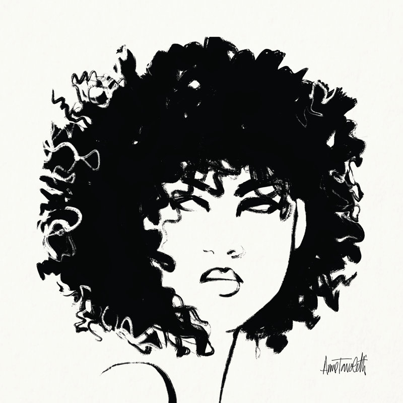 Brush Portrait X by Anne Tavoletti - Wrapped Canvas Painting, 91cm H x 61cm W
