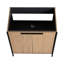 Armoire de salle de bain café 30 po - Contreplaqué de meuble-lavabo moderne, teinte