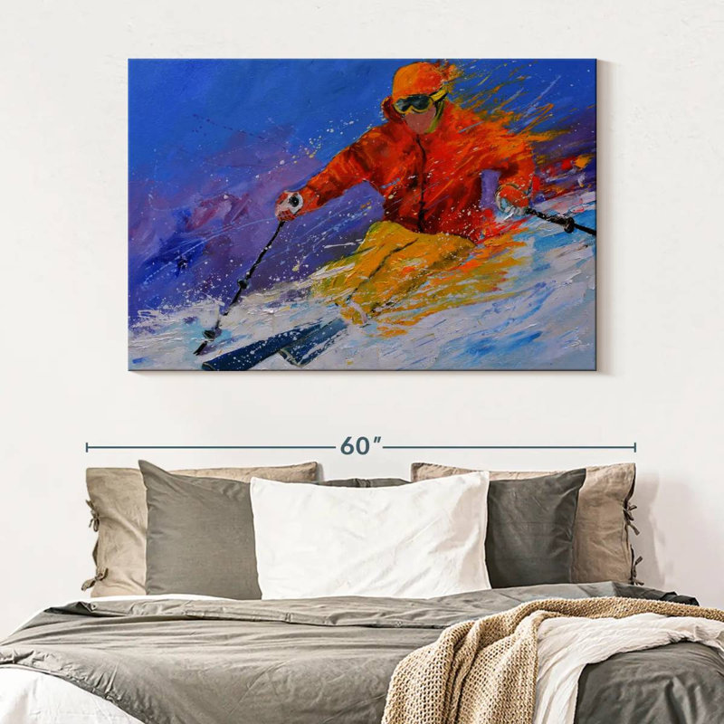 Sireci Expert Skiing, 34" H x 51" W