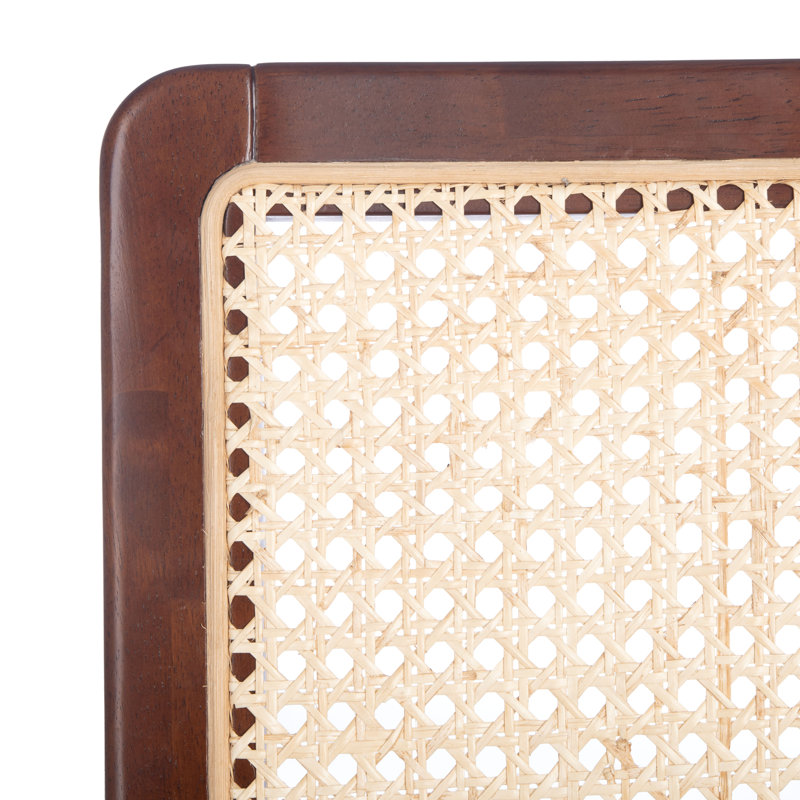 18.46'' H Side Chair, Dark Brown/Natural