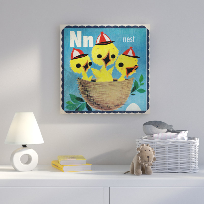 « nest », art sur toile, H 24 po x L 24 po x l 1,5 po