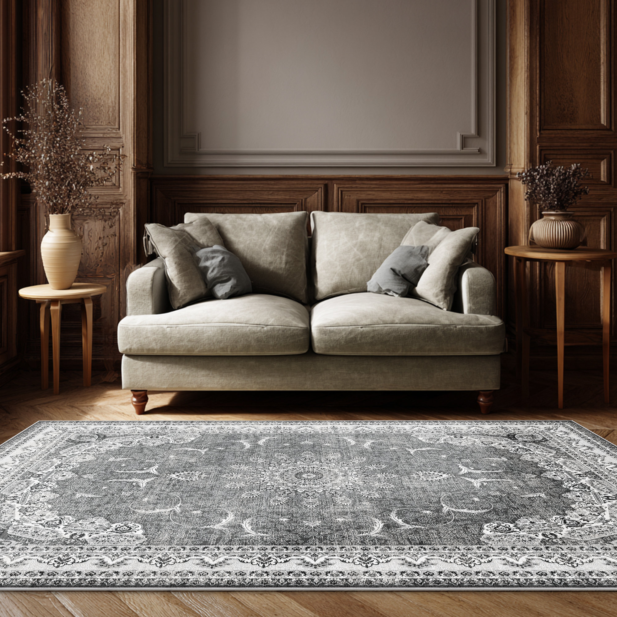 Bungalow Rose Persian Performance Machine Washable Indoor Area Rug ...