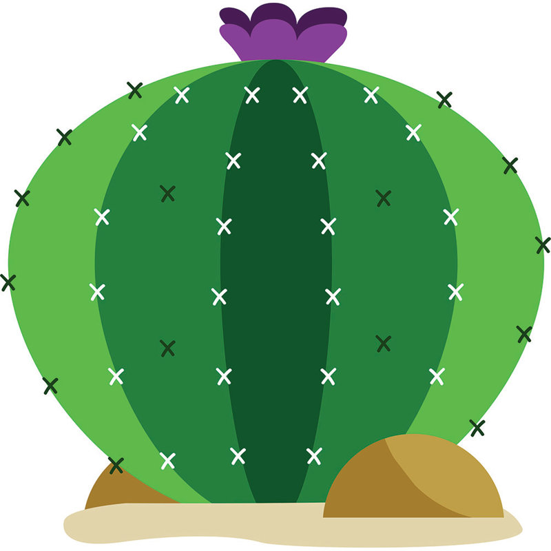 Small Cactus Cardboard Standup