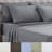 6 Piece Embossed Dobby Stripe Sheet Set, Deluxe Ultra Soft 1500 Series, Double Brushed Microfiber-1853638791-1791627638