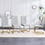 Chaise d'appoint moderne à dossier haut en similicuir (ensemble de 4)-1905681773-1905681779