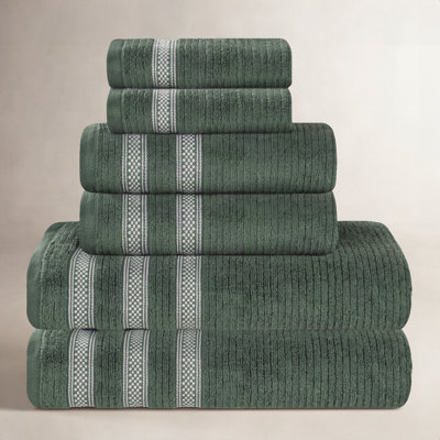 Ilseruth 6-Piece Zero-Twist Cotton Towel Set