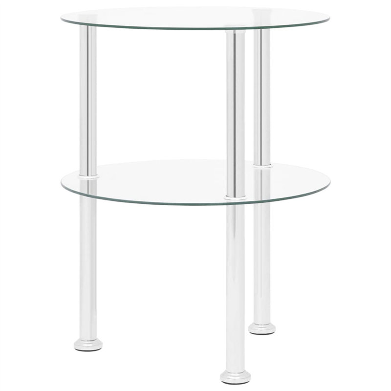 Cavallaro Glass Top End Table
