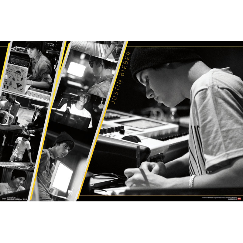 « justin bieber-studio », impression sur papier