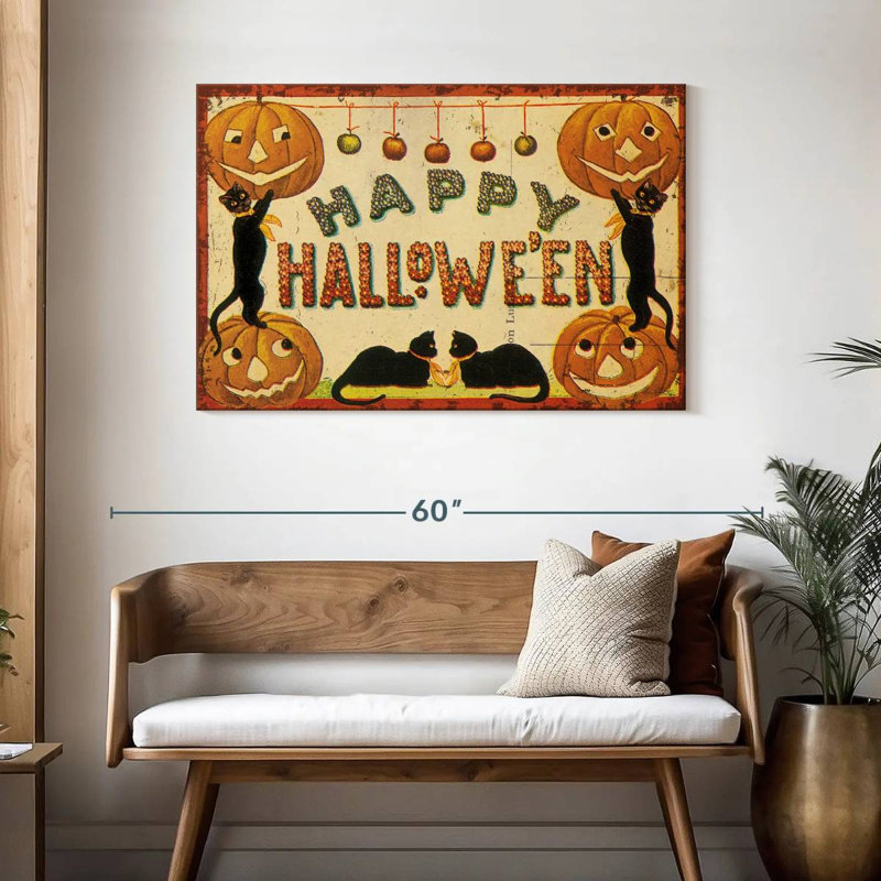 Lelend Halloween, nostalgie, joyeux Halloween, H 30 po x l 45 po