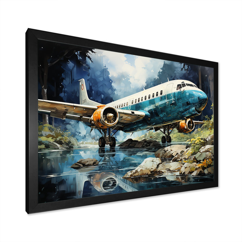 Impression sur toile, "Wild Checks", Cadre photo noir simple, H 12 po x l 20 po x P 1 po