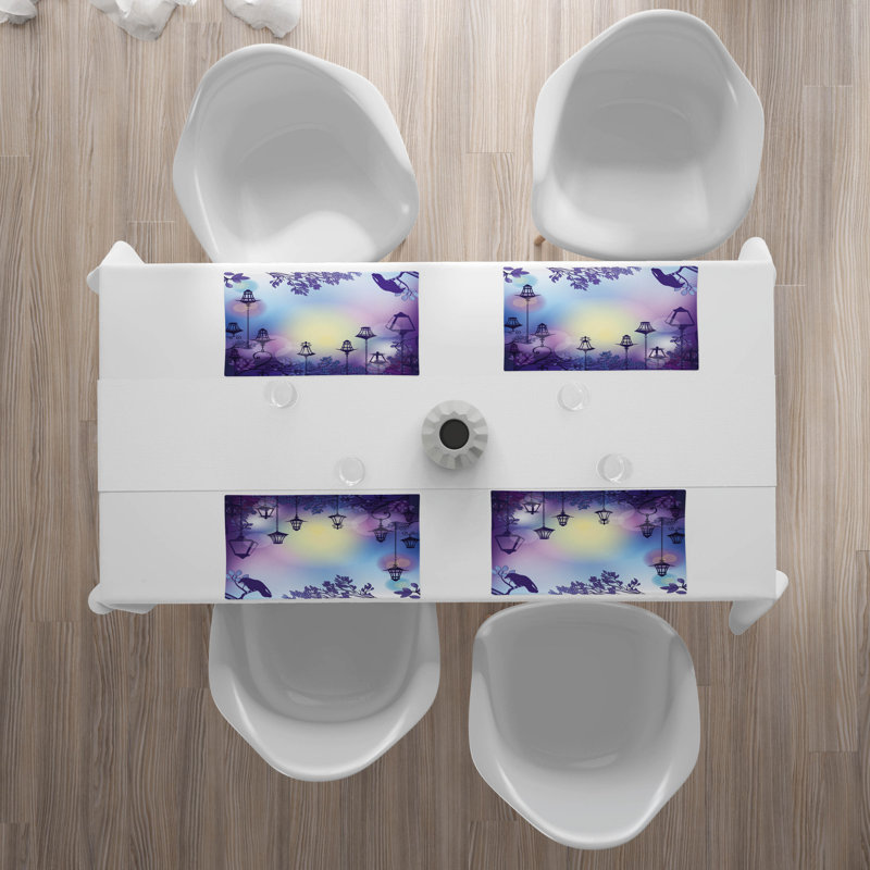 Polyester Abstract Rectangle Placemat