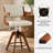 Adjustable Height Swivel Faux Leather Bar Stools(Set of 2)-146354426-146354425