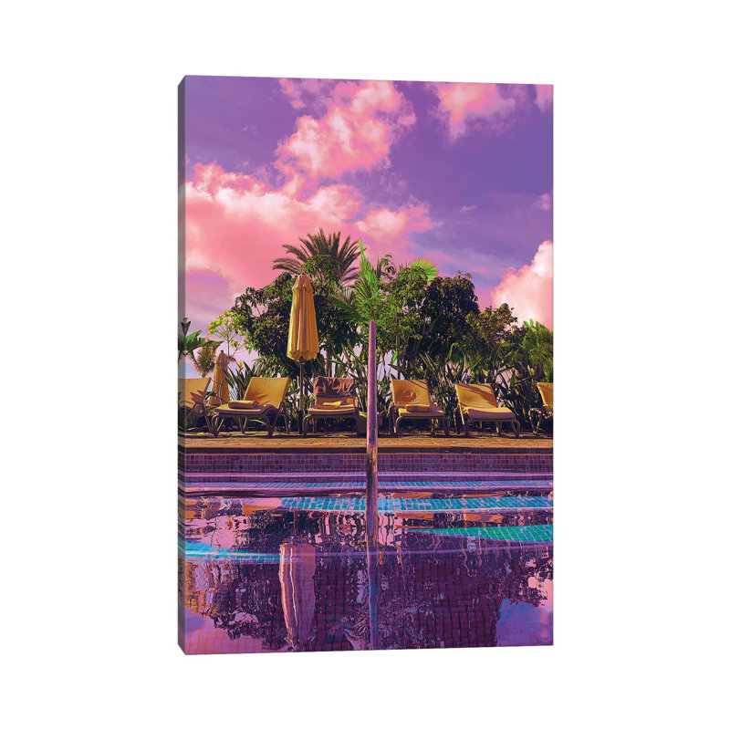 Time to Reflect 1 Piece Wall Art on Canvas, 66.04cm H x 45.72cm W x 3.81cm D, Black Framed