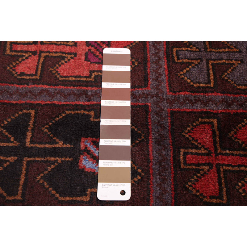 Tapis brun Teimani 3 pi 5 po x 6 pi 1 po