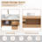 60" Double Floating Bathroom Vanity With Sink Combo