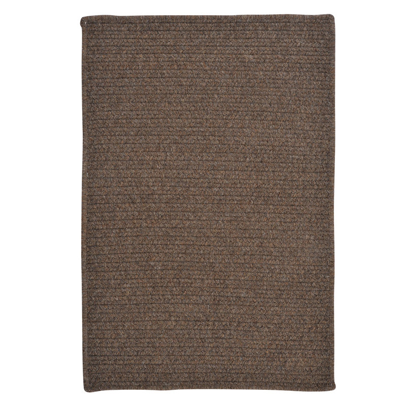 Tapis brun Mcclary Wooll, Tapis de couloir 2 pi x 4 pi