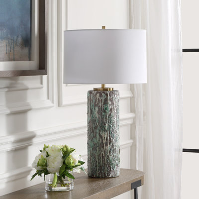 Varanasi Teal Table Lamp