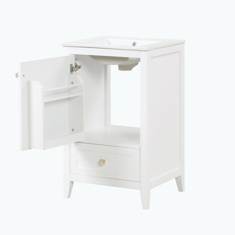Bathroom Vanity with Ceramic Sink