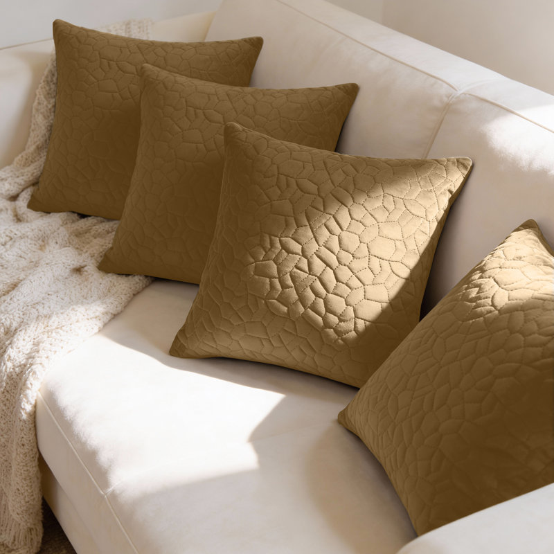 Pebble Cushion Cover-(Pack of 4), Rust