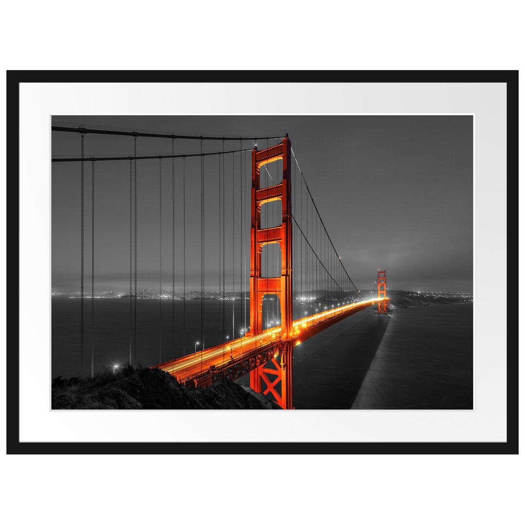 Gerahmtes Poster Majestätische Golden Gate Bridge